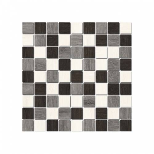 Плитка мозаика черно-белая